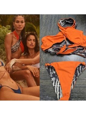 NWT Tropic of C | Bianca top and Sana bottom in Mystic/Orange
